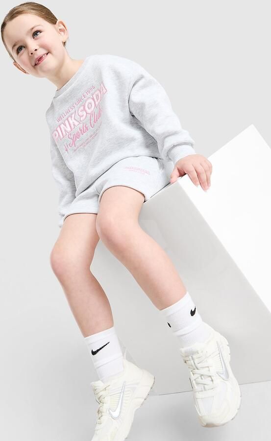 Pink Soda Sport ' Holiday Crew Sweatshirt Set Children Grijs Kind Grijs