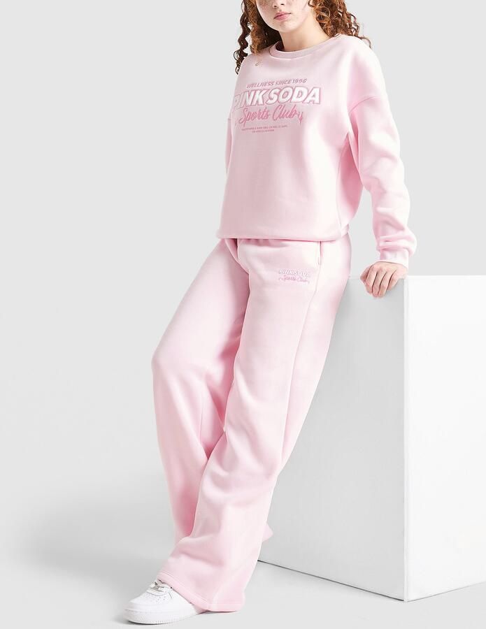 Pink Soda Sport ' Holiday Wide Leg Joggers Junior Roze Kind Roze