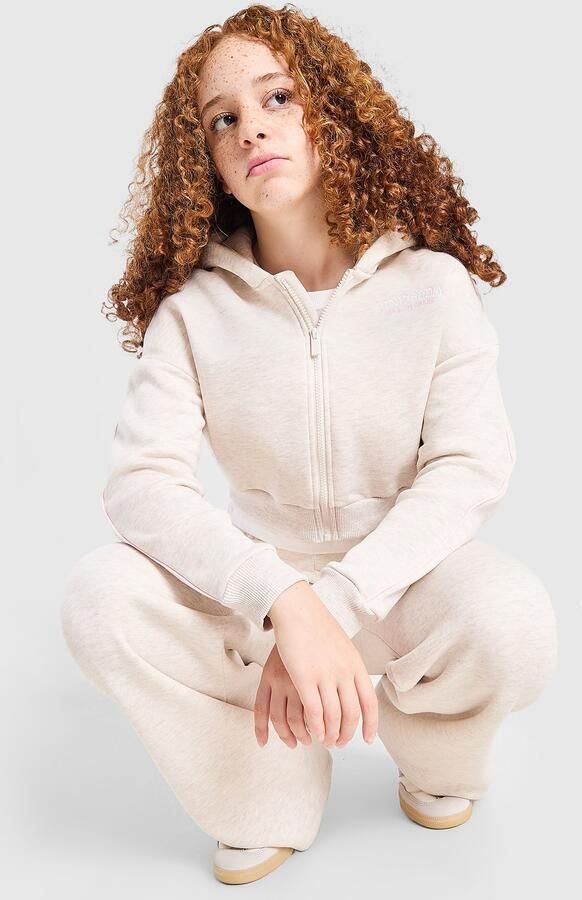 Pink Soda Sport ' Swirl Cropped Hoodie Junior Roze Kind Roze