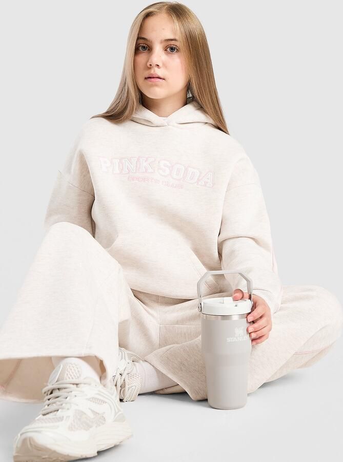 Pink Soda Sport ' Swirl Overhead Hoodie Junior Beige Kind Beige