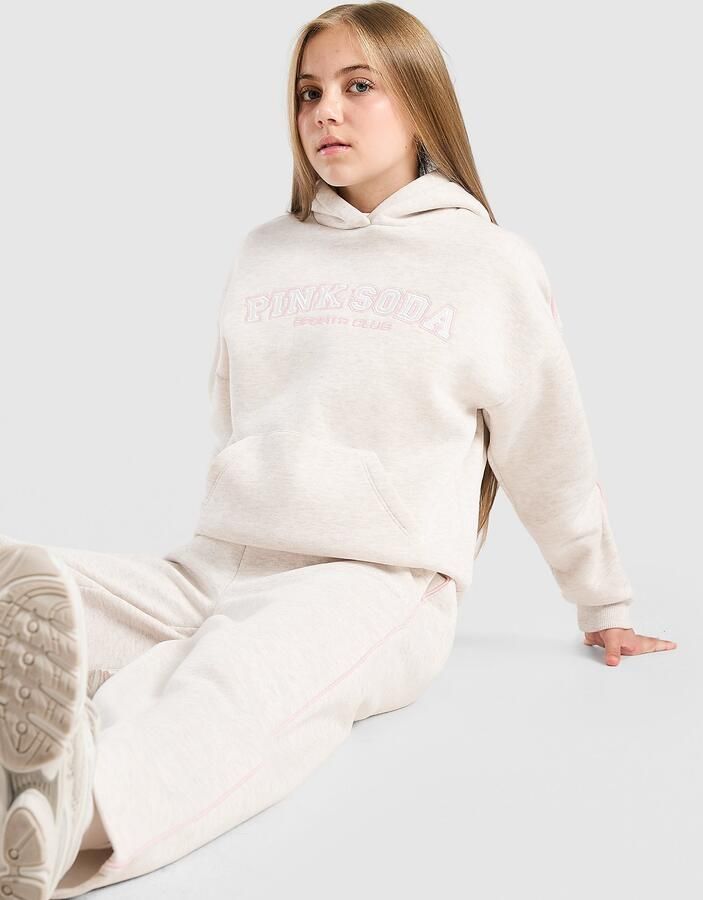 Pink Soda Sport ' Swirl Wide Leg Joggers Junior Beige Kind Beige