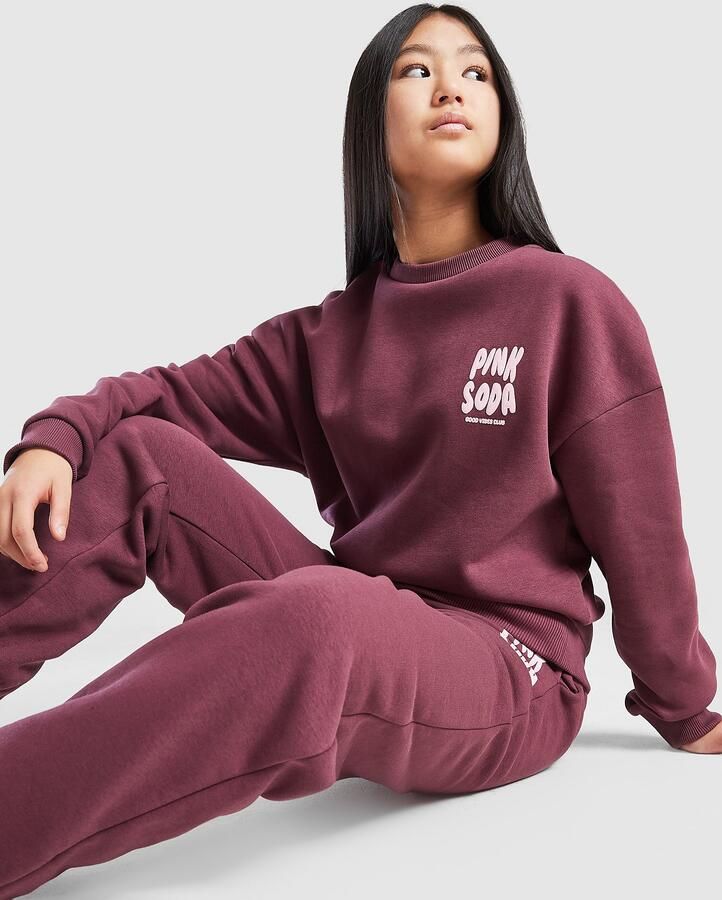 Pink Soda Sport ' Tracksuit Junior Active Maroon Kind Active Maroon