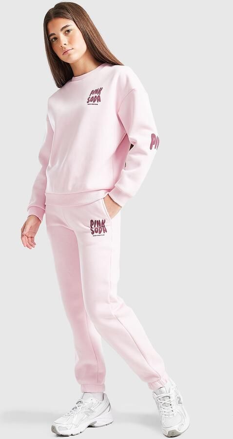 Pink Soda Sport ' Tracksuit Junior Roze Kind Roze
