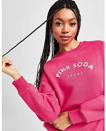 Pink Soda Sport Toluca Crew Sweatshirt Pink- Dames