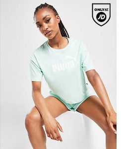 Puma Core Crop T-Shirt Green- Dames