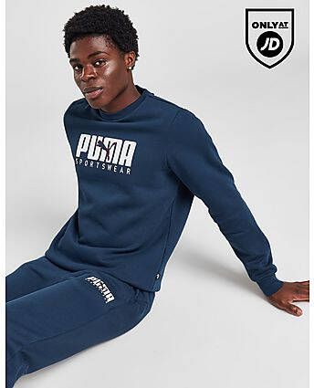 Puma Core Sportswear Crew Sweatshirt Blue- Heren