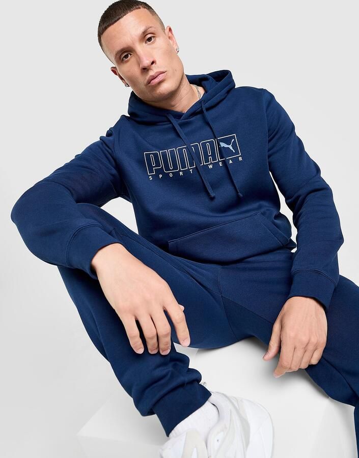 Puma Core Sportswear Hoodie Blauw- Heren Blauw