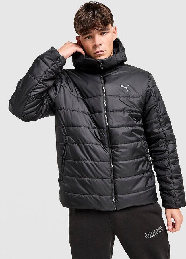 Puma Essential Padded Jacket Zwart- Heren Zwart