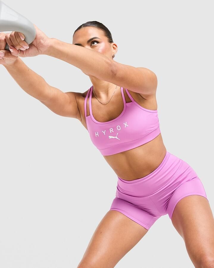 Puma x HYROX MOVE Strappy Sports Bra Roze- Dames Roze