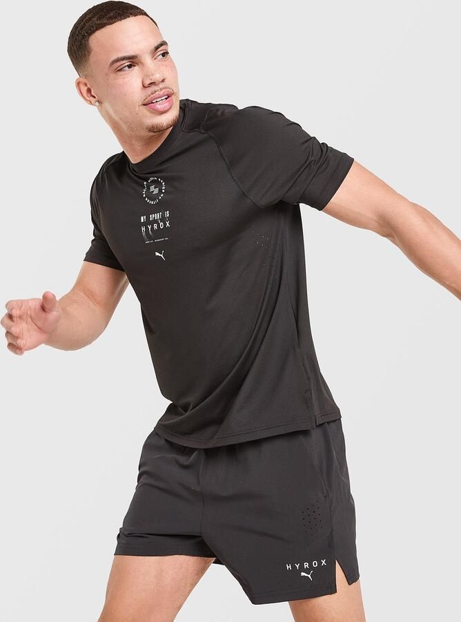 Puma x HYROX T-Shirt Zwart- Heren Zwart