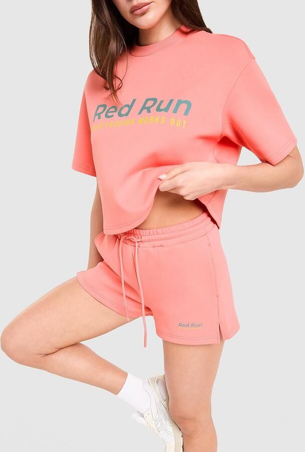 Red Run Activewear Azure Sweater Shorts Roze- Dames Roze