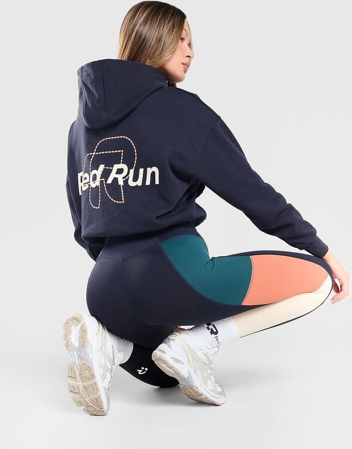 Red Run Activewear Elements Overhead Hoodie Blauw- Dames Blauw