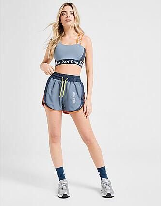 Red Run Activewear Muse Woven Shorts Blue- Dames Blue