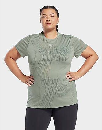 Reebok burnout t-shirt (plus size) Harmony Green- Dames