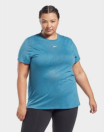 Reebok burnout t-shirt (plus size) Steely Blue S23-R- Dames