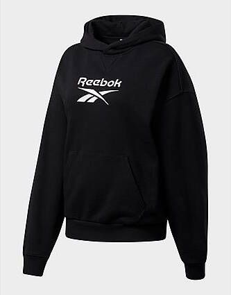 Reebok classics big logo hoodie Black- Dames