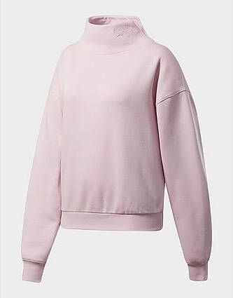 Reebok classics cozy fleece cowl neck sweatshirt Frost Berry- Dames