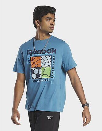 Reebok graphic series t-shirt Steely Blue S23-R- Dames
