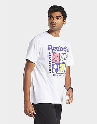 Reebok graphic series t-shirt White- Dames