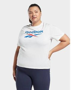 Reebok identity t-shirt (plus size) White Vector Blue Dames