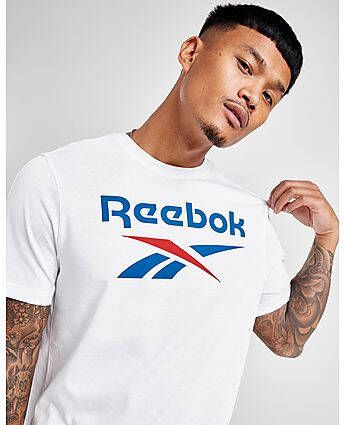 Reebok Large Logo T-Shirt White- Heren