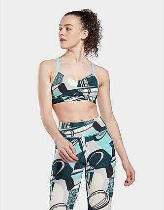 Reebok lux perform graphic strappy beha Semi Classic Teal- Dames