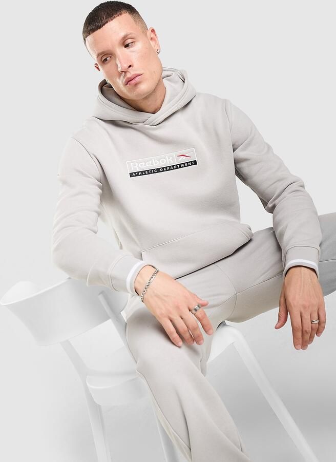 Reebok Athletic Hoodie Grijs- Heren Grijs