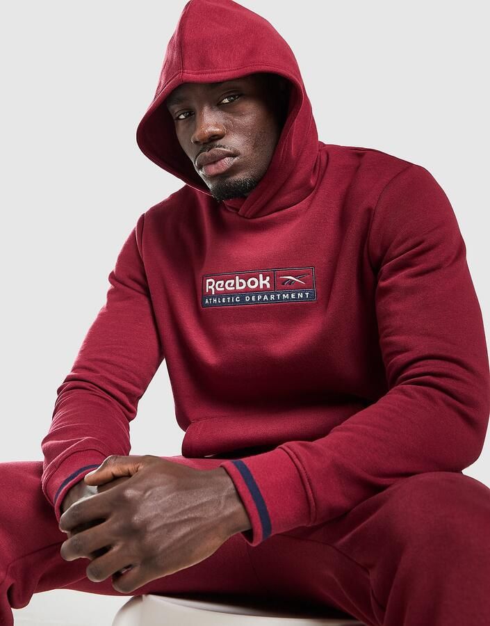 Reebok Athletic Hoodie Rood- Heren Rood