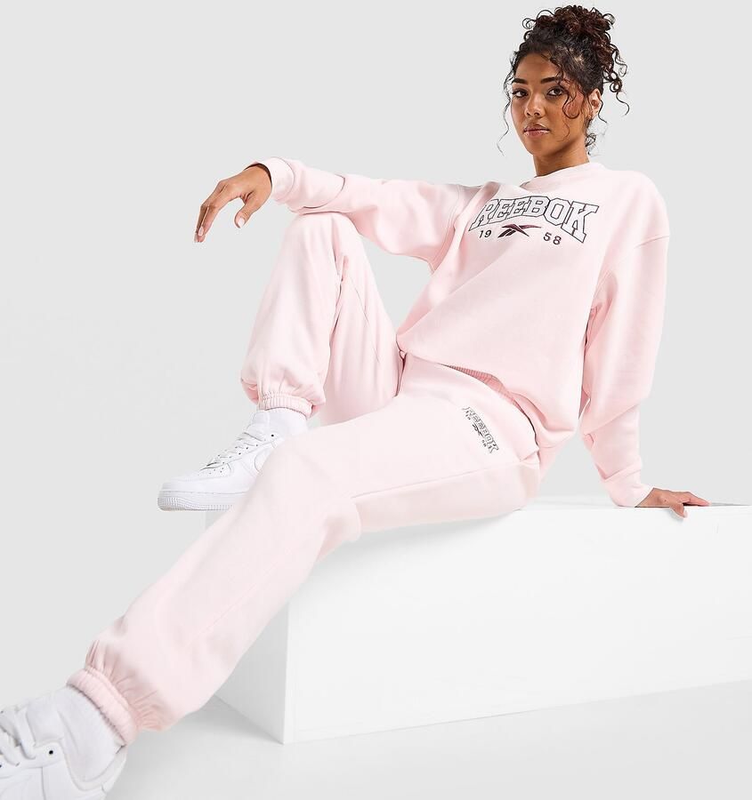 Reebok College Cuffed Joggers Roze- Dames Roze