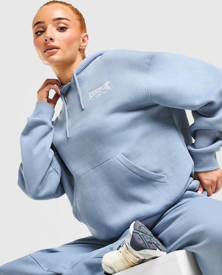 Reebok College Overhead Hoodie Blauw- Dames Blauw