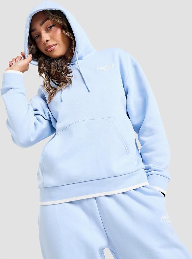 Reebok Retro Oversized Hoodie Blauw- Dames Blauw