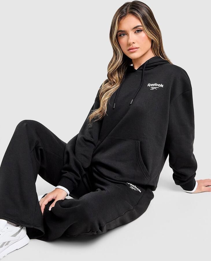 Reebok Retro Oversized Hoodie Zwart- Dames Zwart
