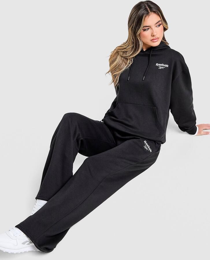 Reebok Retro Wide Leg Joggers Zwart- Dames Zwart