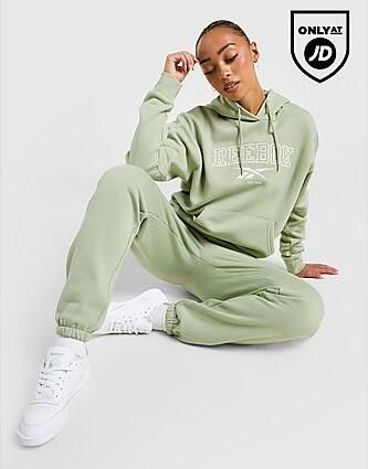 Reebok Varisty Overhead Hoodie Green- Dames Green