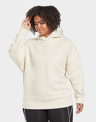 Reebok studio recycled oversize hoodie (plus size) Classic White- Dames