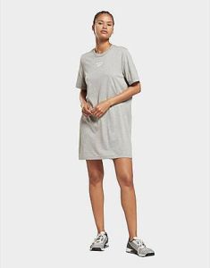 Reebok t-shirt jurk Medium Grey Heather White Dames