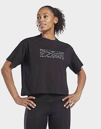 Reebok training essentials graphic t-shirt Black- Dames