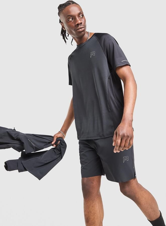 Reprimo Curve T-Shirt Zwart- Heren Zwart