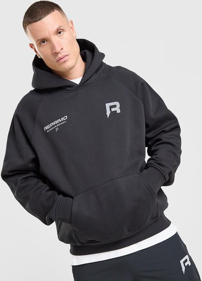 Reprimo Run Collective Hoodie Zwart- Heren Zwart