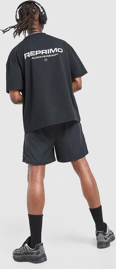 Reprimo Run Collective T-Shirt Zwart- Heren Zwart
