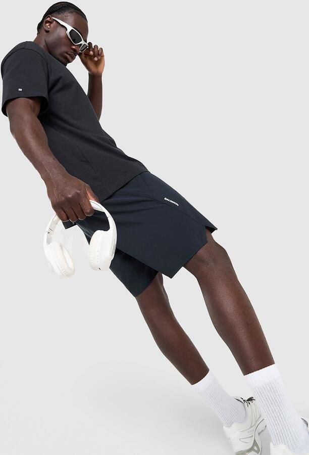 Salomon Shakeout 7" Shorts Zwart- Heren Zwart