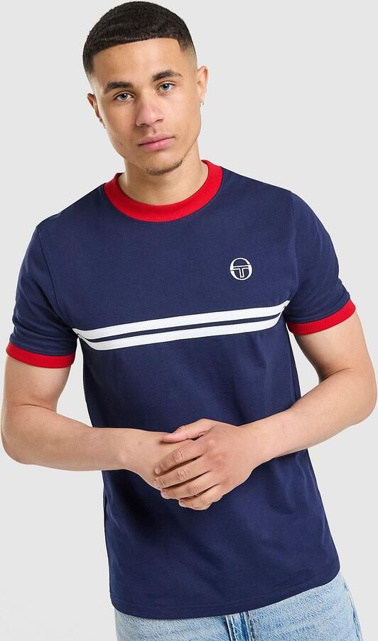 Sergio Tacchini Supermac T-Shirt Blauw- Heren Blauw