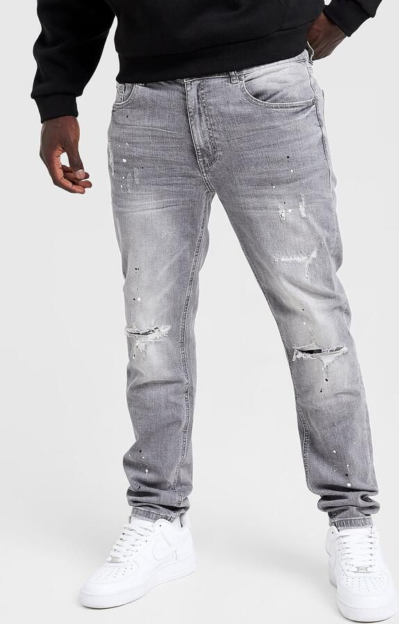 Supply & Demand Aapo Slim Ripped Jeans Blauw- Heren Blauw