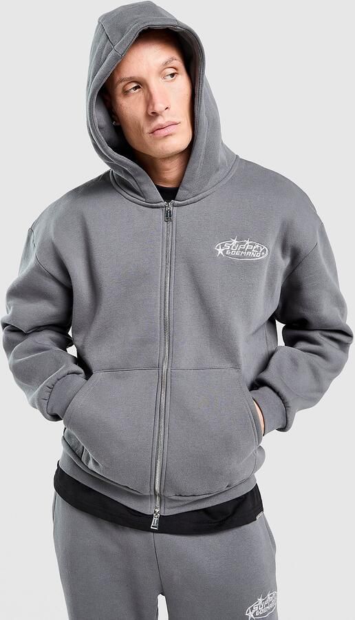 Supply & Demand Array Full Zip Hoodie Grijs- Heren Grijs