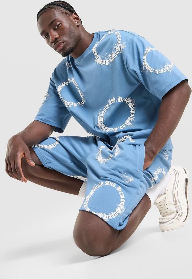 Supply & Demand Circle Shorts Blauw- Heren Blauw