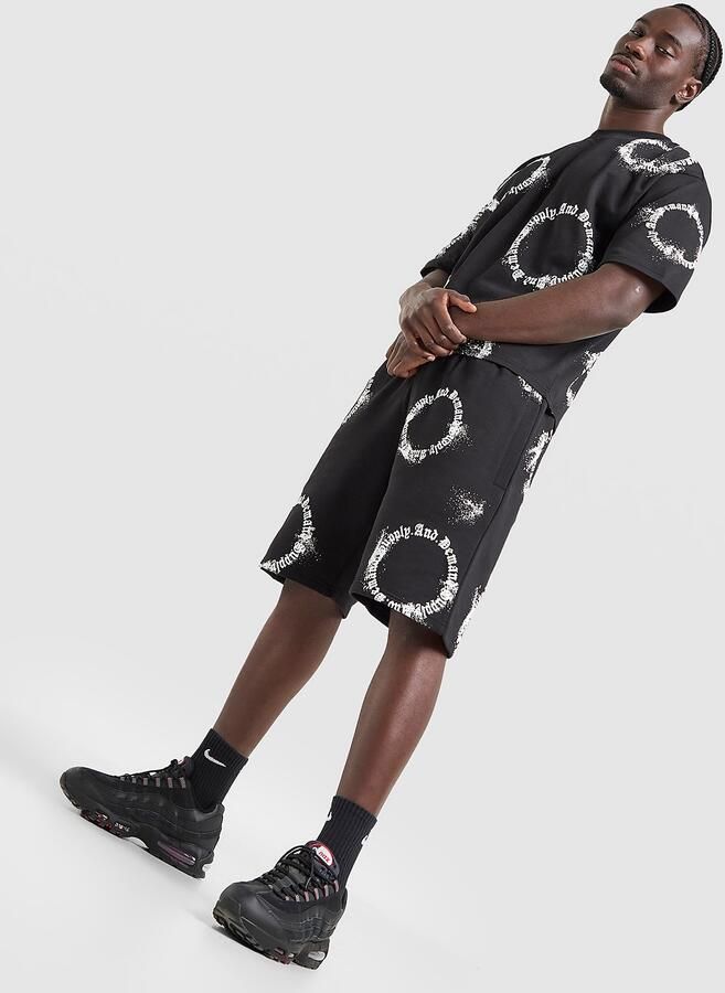 Supply & Demand Circle Shorts Zwart- Heren Zwart