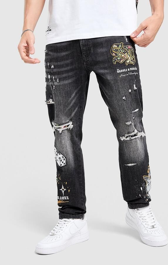 Supply & Demand Domain Jeans Zwart- Heren Zwart