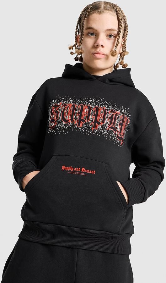 Supply & De d Link Hoodie Junior Zwart Kind Zwart