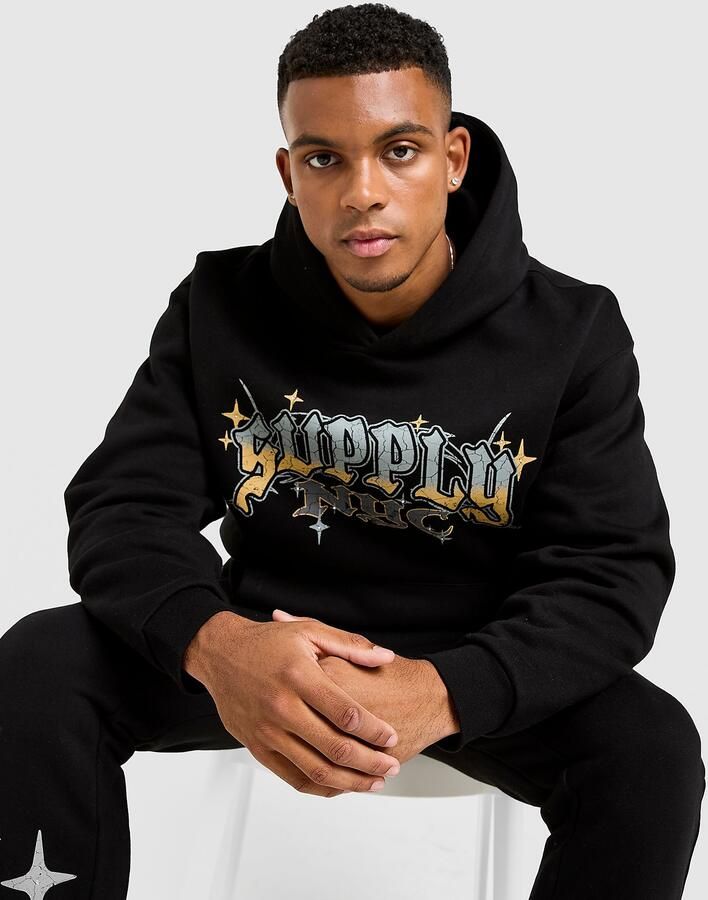 Supply & Demand Mega Hoodie Zwart- Heren Zwart