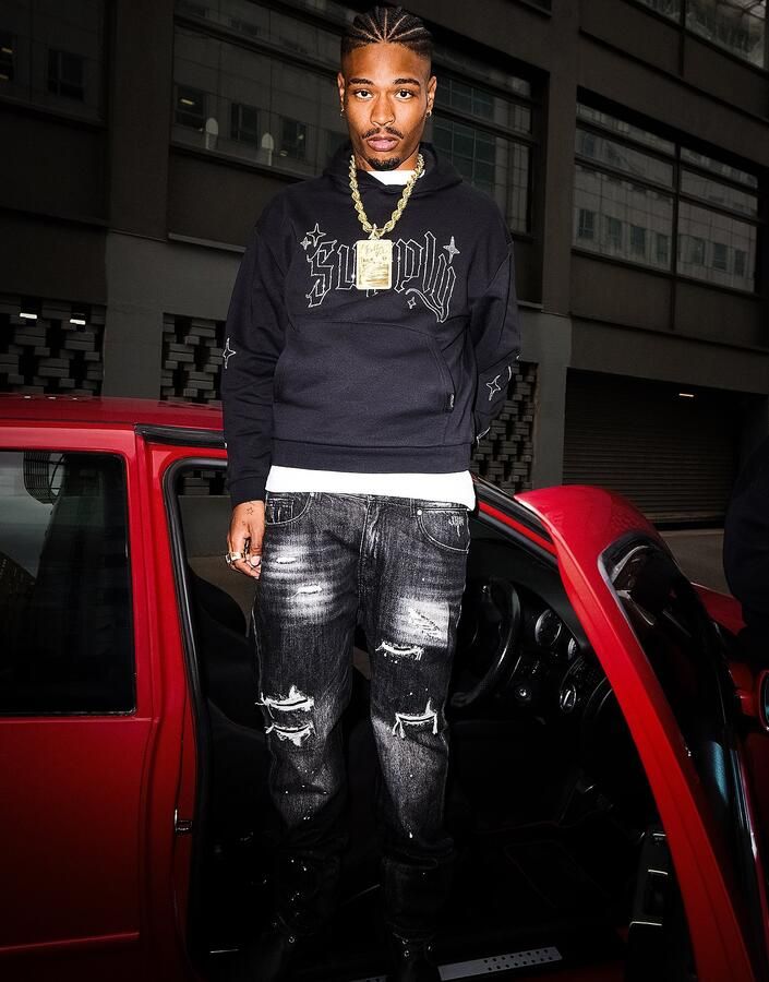 Supply & Demand Onni Jeans Blauw- Heren Blauw